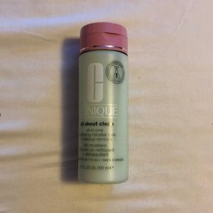 Clinique all about clean cleansing micellar milk.